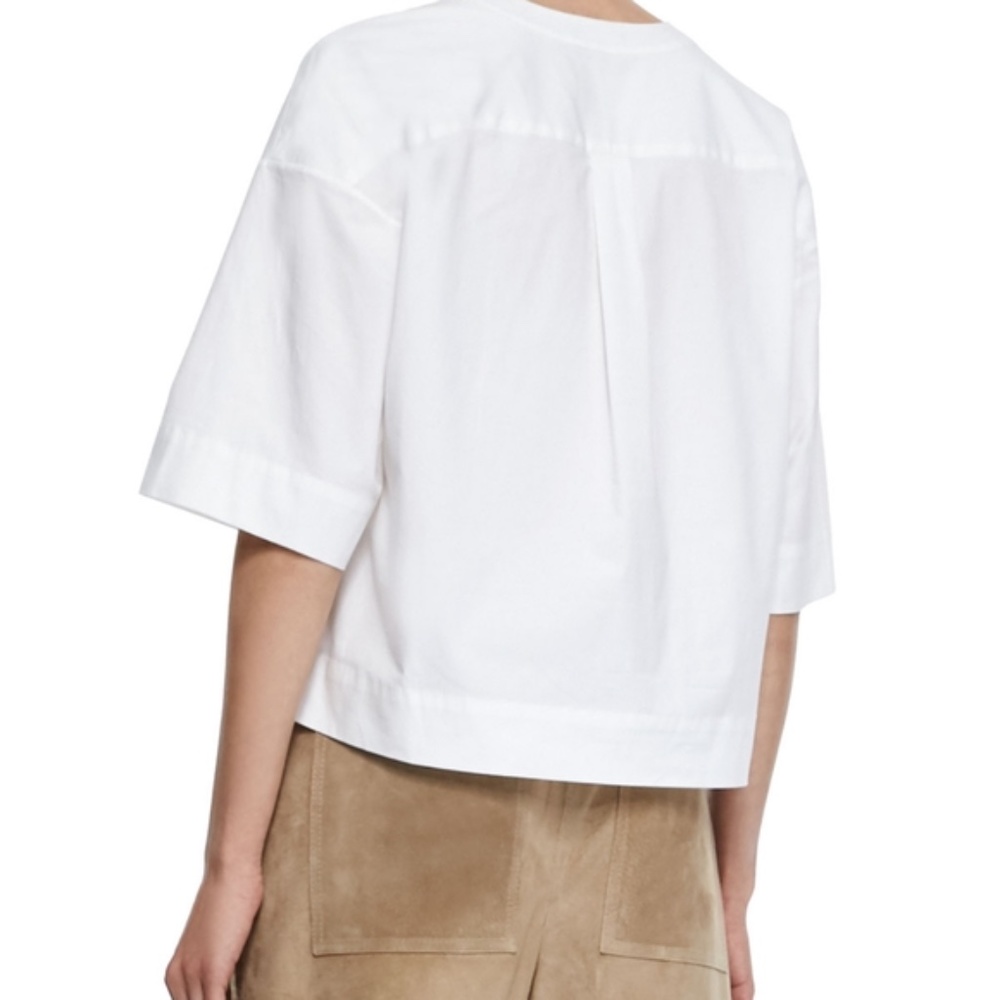 Theory Risatanee Top In Light Poplin - image 2